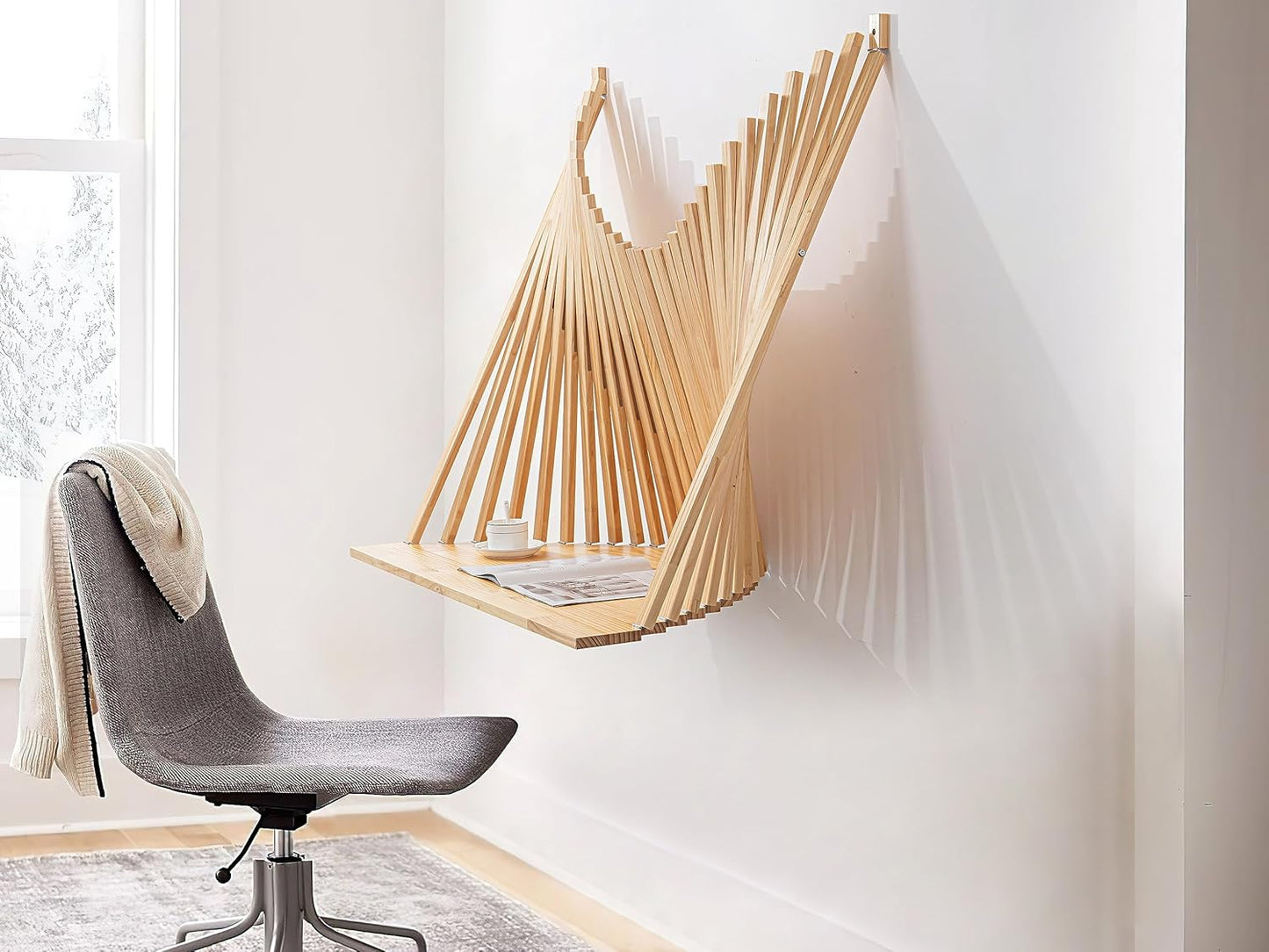 Foldable Wall Table: Maximize Space, Embrace Nature